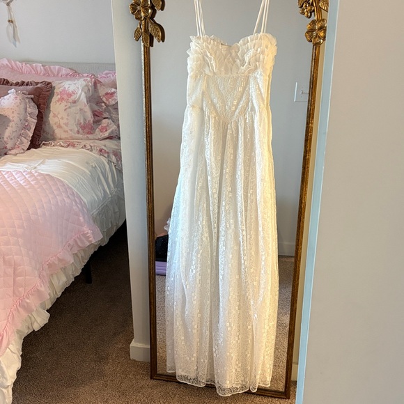 LoveShackFancy White Lace Maxi Dress - Picture 9 of 10